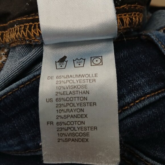 Articles Of Society Jeans 25 Karen Crop Skinny Ankle Delray Blue Denim Stretch - Picture 10 of 12